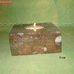 marble candles holders